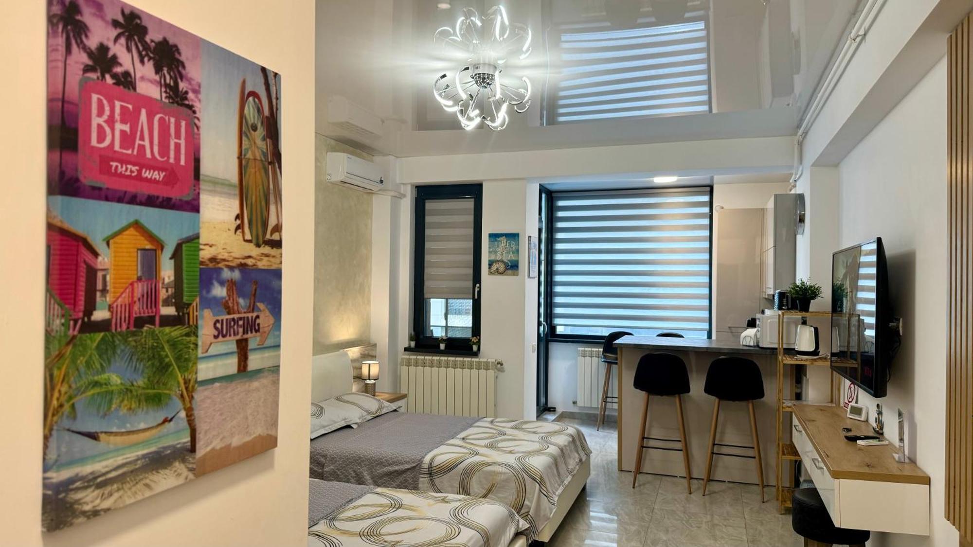Seaview Deluxe Double Studio - Beachfront Resort Năvodari Esterno foto